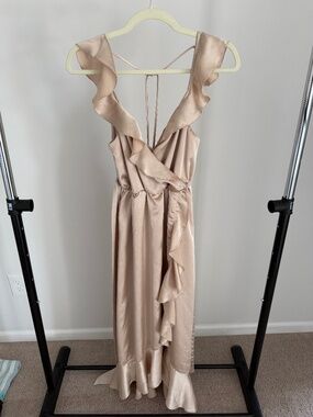 Show Me Your Mumu Samantha Ruffle Wrap Dress